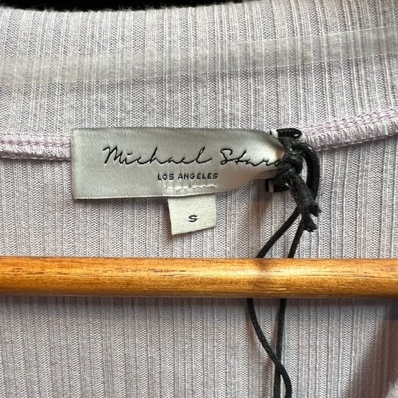 Michael Stars Light Purple Button Up Sweater - Picture 2 of 5